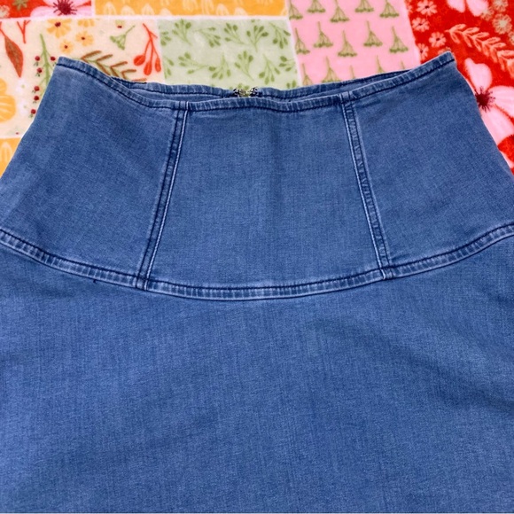 Free People Highlands denim mini skirt - Picture 8 of 9